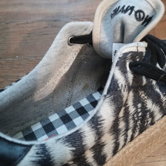 NO NAME zebra print jute trim espadrille platform lace up sneakers (40/US9) - Picture 11 of 11